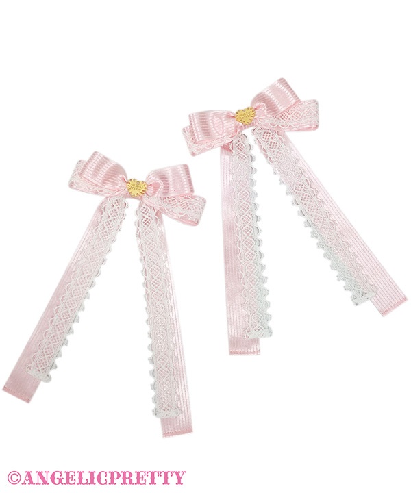 Twilight Ribbon Clip Set - Pink