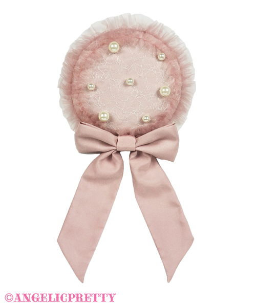 Vintage Tulle Canotier - Pink