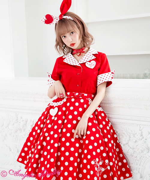 Angelic Pretty  Milkshakeドットサーキュラースカート